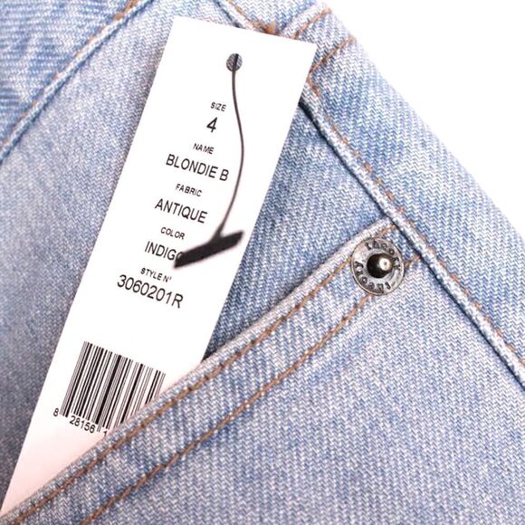 THEORY Blondie B Jeans Low Rise in Light Wash Women's Size 4 - Picture 7 of 12